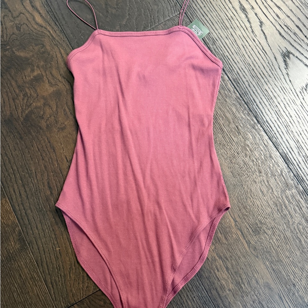 Wild Fable Mauve Spaghetti Strap Bodysuit